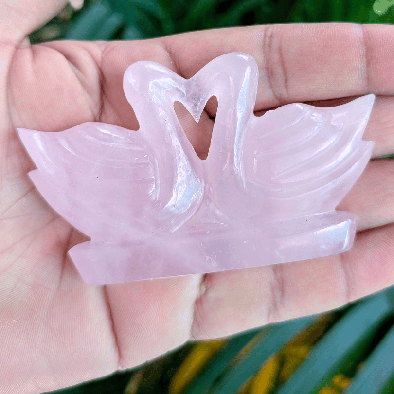 Rose Quartz Relationship Duck For Bringing Joy, Love & Emotional Healing