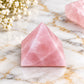 Rose Quartz Crystal Pyramid For Love, Self-Love and Heart Chakra Healing