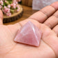 Rose Quartz Crystal Pyramid For Love, Self-Love and Heart Chakra Healing
