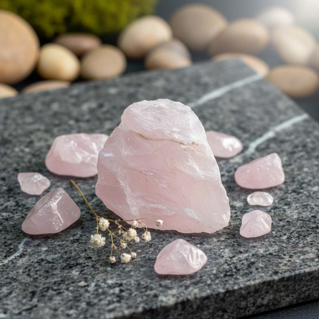 Natural Rose Quartz Raw Stone | Love, Healing & Heart Chakra Crystal
Regular priceRs. 777.00