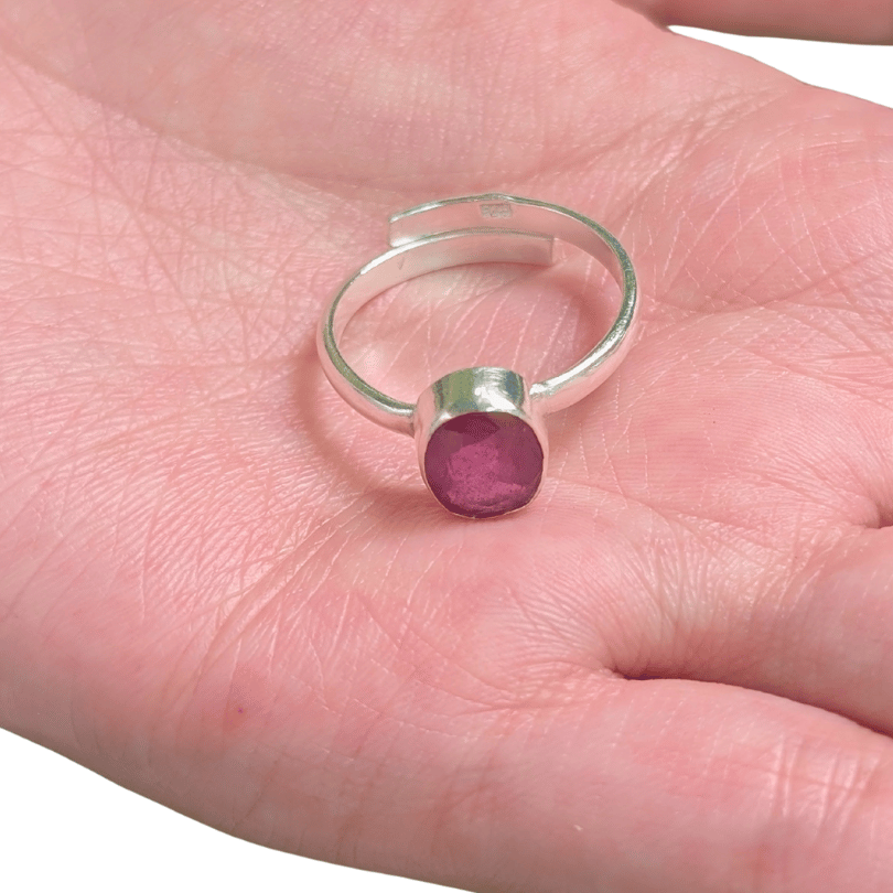 natural ruby gemstone ring for vitality energy
