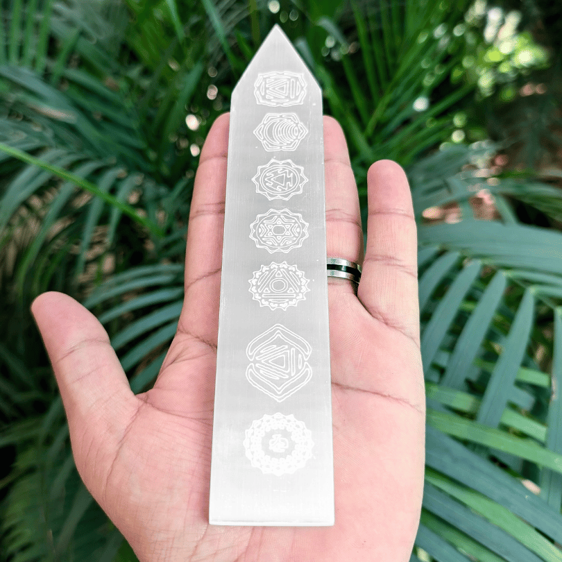 authentic selenite stick for spiritual clarity