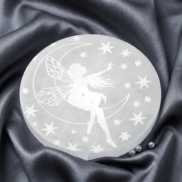 selenite plate for cleansing and clarity