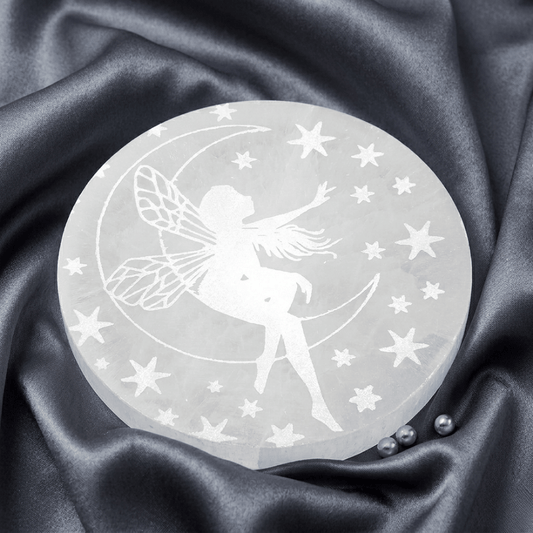 Selenite Export Quality Plate (10 cm)From Morocco - Crystals Recharge