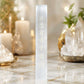 selenite stick with 7 chakra symbol for energy cleansing and chakra balancing