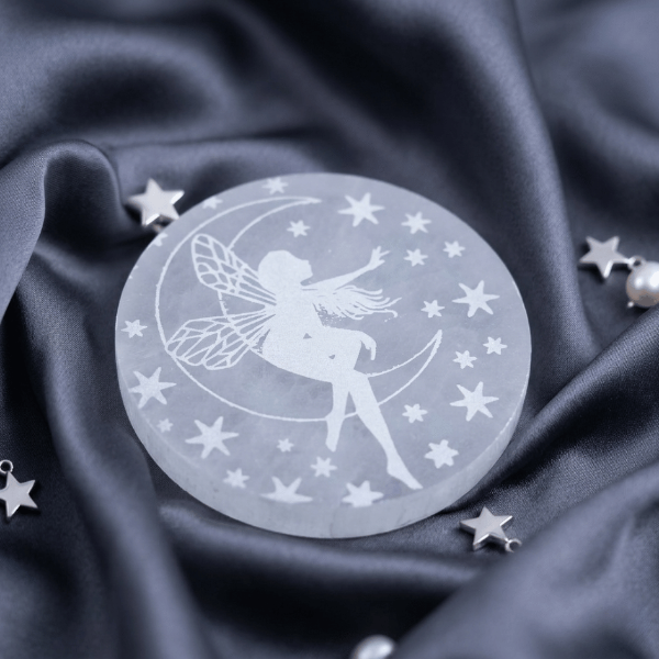 authentic selenite plate for spiritual clarity