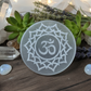 Natural Selenite crystal plate for energy clearing and meditation