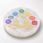 Selenite Plate with 7 Chakra (8 cm) - Crystals Recharge