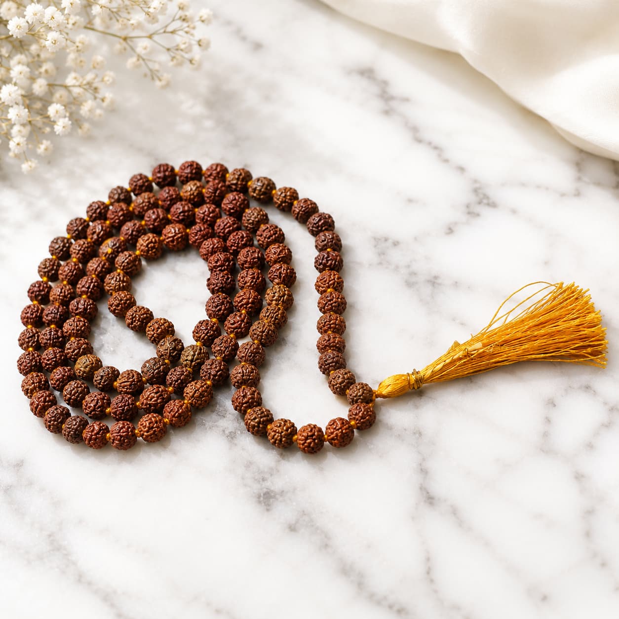 Rudraksha Mala | 109 Beads | Meditation, Protection and Spiritual Awakening