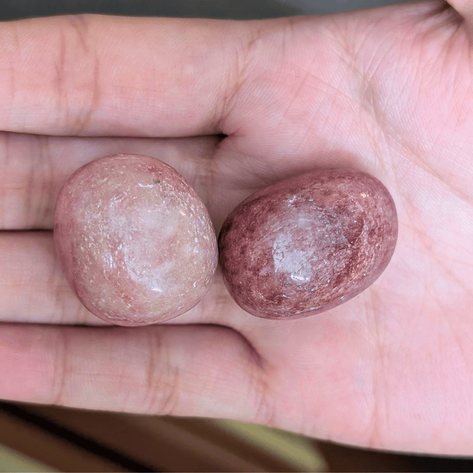 strawberry quartz tumbles for love and positivity
