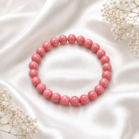thulite healing bracelet for self love, confidence and emotional wellness