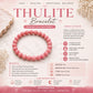 thulite bracelet for love, emotional healing and positive energy