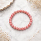 natural thulite gemstone bracelet for love, compassion and positive energy