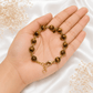 Tiger Eye Bracelet in Brass for Confidence, Protection & Success