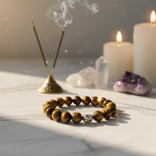 Tiger Eye bracelet for confidence, courage, and protection
