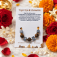 Tiger Eye & Hematite Crystal Rakhi for Courage, Wealth & Protection