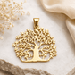 healing brass tree of life pendant for positive energy