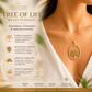healing brass tree of life pendant for positive energy