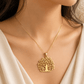 healing brass tree of life pendant for positive energy