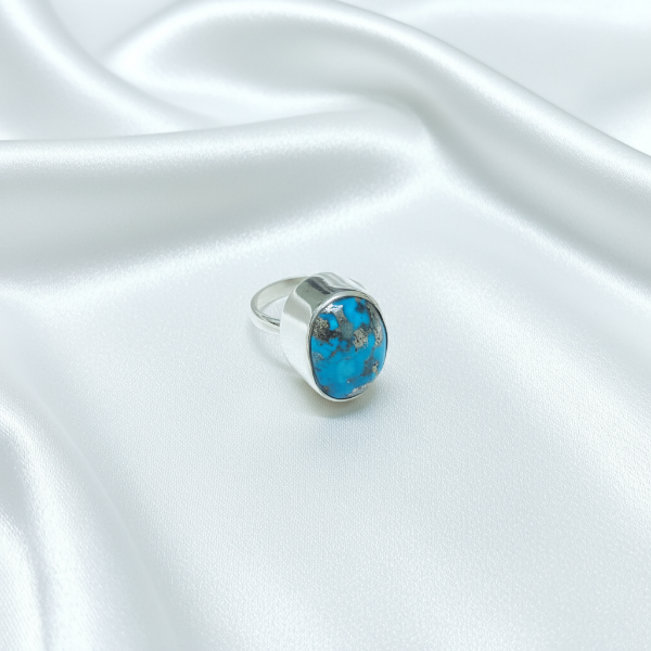 Turquoise 925 Sterling Silver Ring For Name, Fame & Success