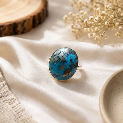 turquoise gemstone ring for spiritual protection and energy balance