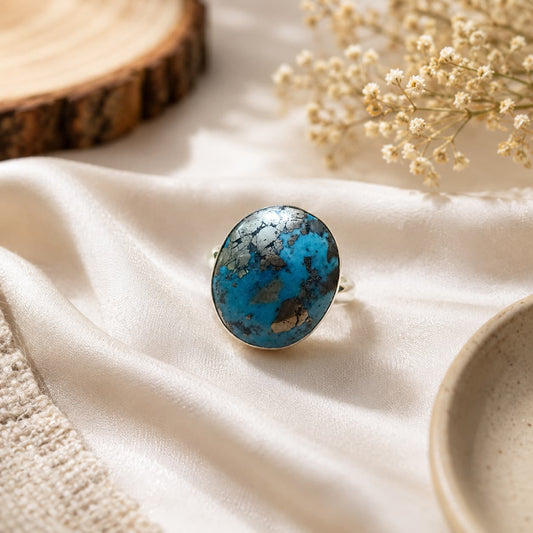 Turquoise 925 Sterling Silver Ring For Name, Fame & Success