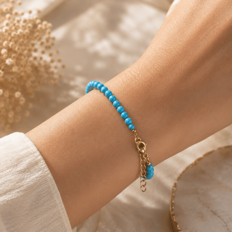 Superior Natural Turquoise AAA Quality Bracelet For Healing & Protection