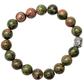 "Unakite bracelet for emotional healing and balance