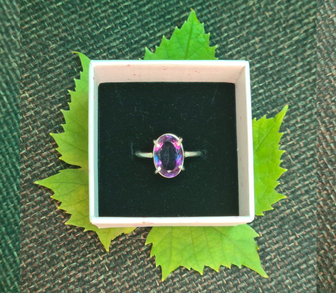 Amethyst Ring For Emotional Healing