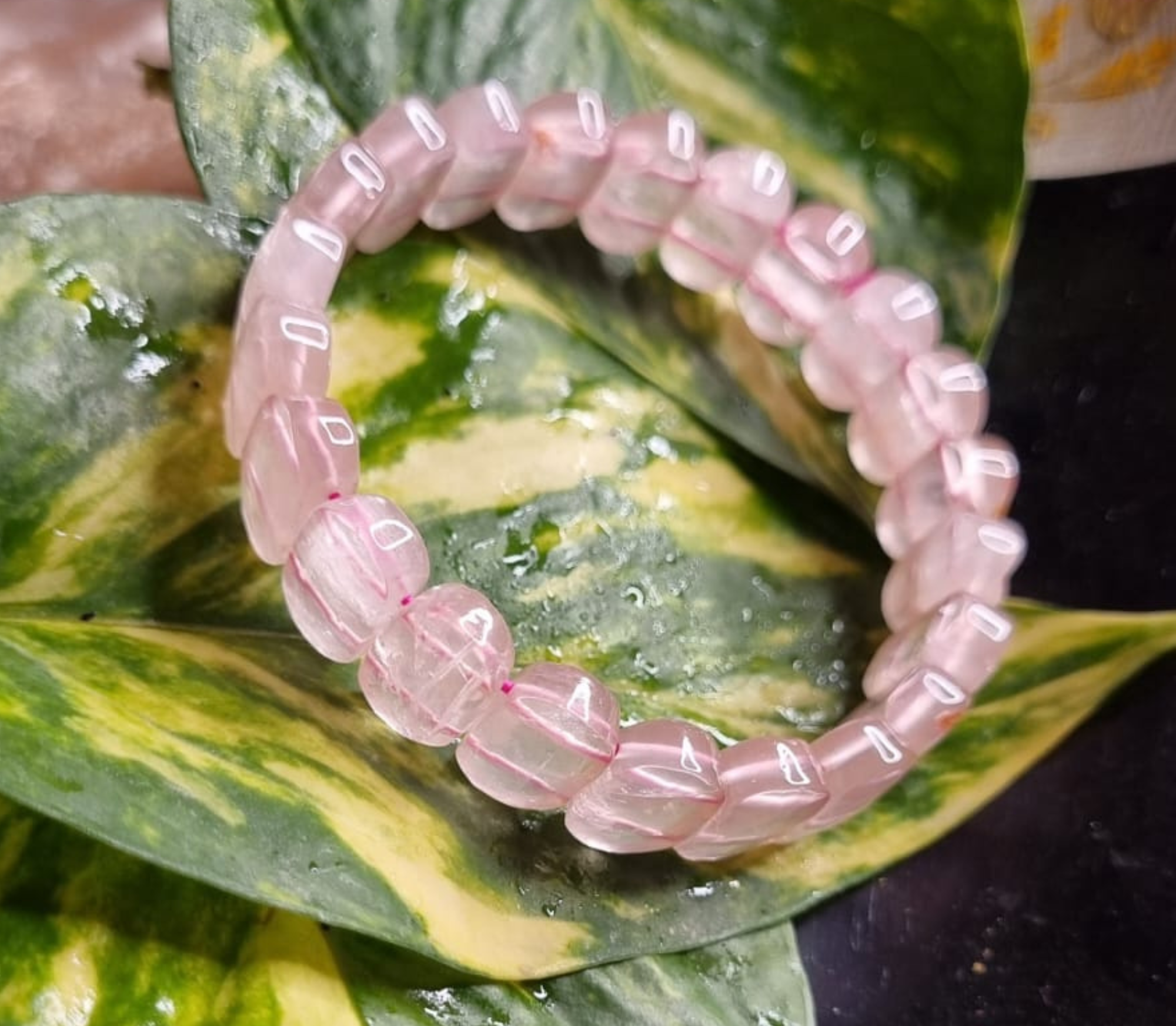 Rose Quartz Healing Crystal Bracelet for Women | Love Bead Bracelet – Soul  Charms