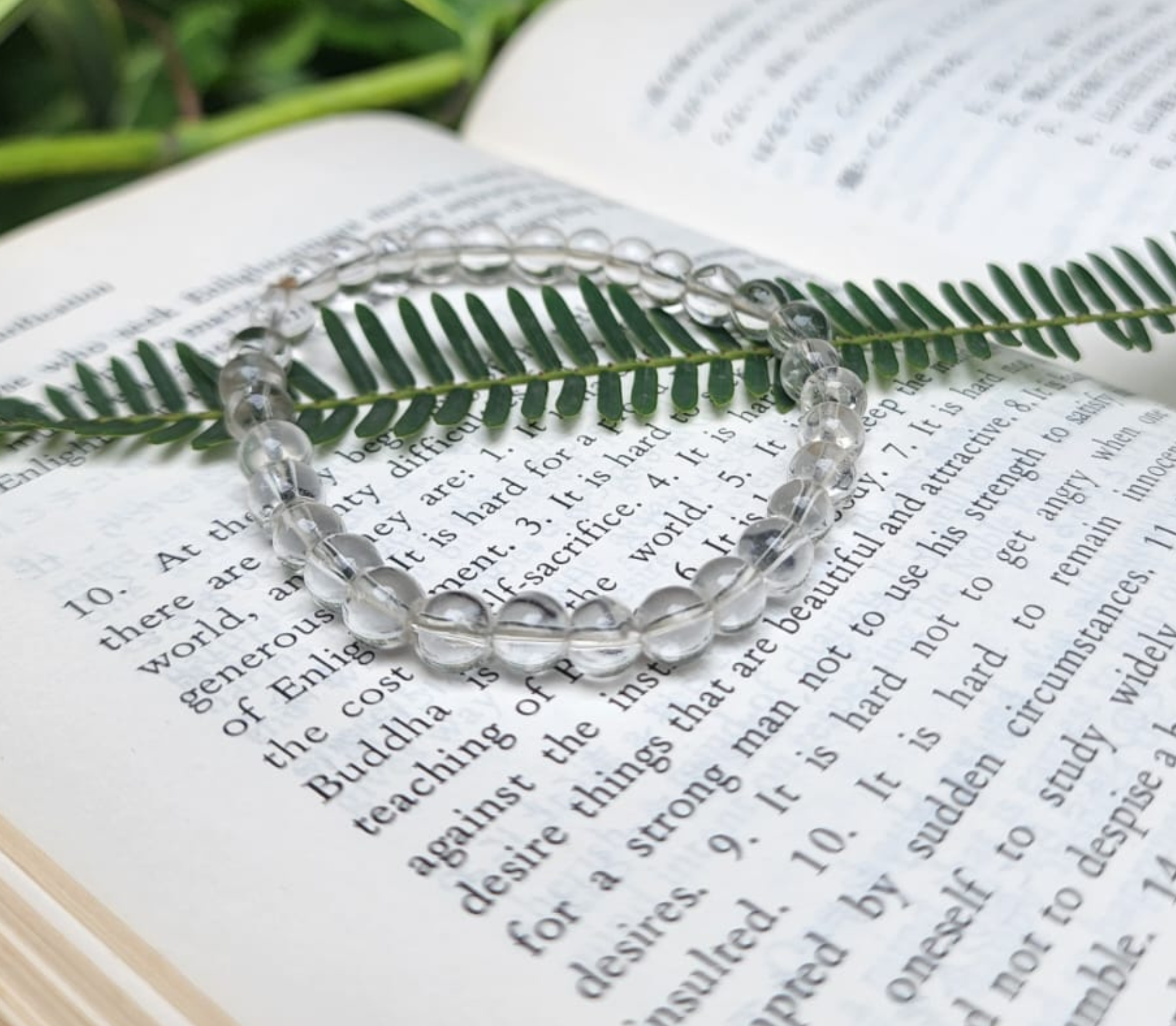 Clear Quartz Bracelet for clearer, brighter thoughts - The Rock Crystal Shop